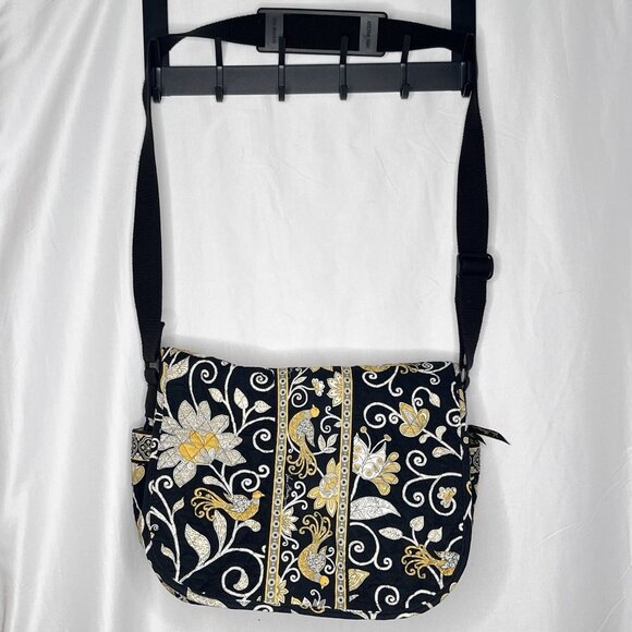 Vera Bradley Handbags - Vera Bradley Crossbody Messenger Laptop Bag Purse Shoulder Yellow Birds Pattern